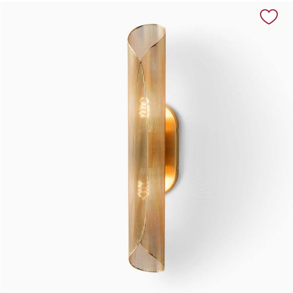 Curled purforated sconce - Picture 5 of 5